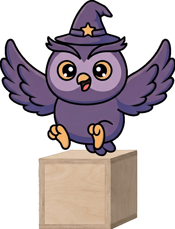 WodWiz owl mascot