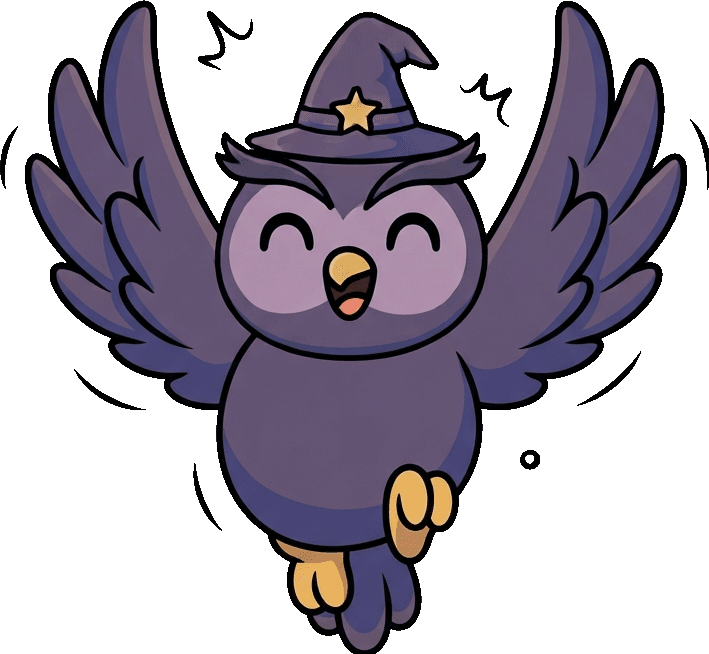 WodWiz owl mascot