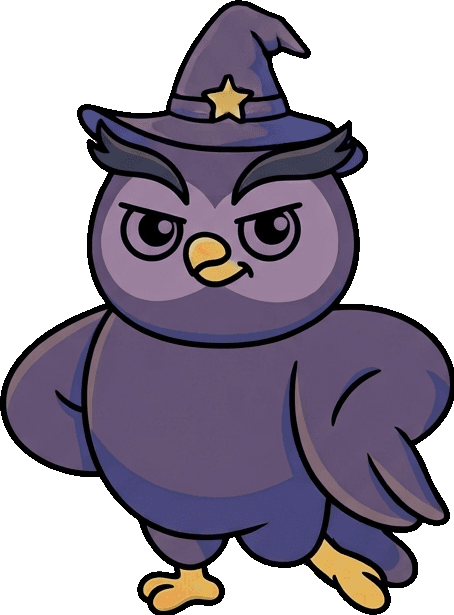 WodWiz owl mascot
