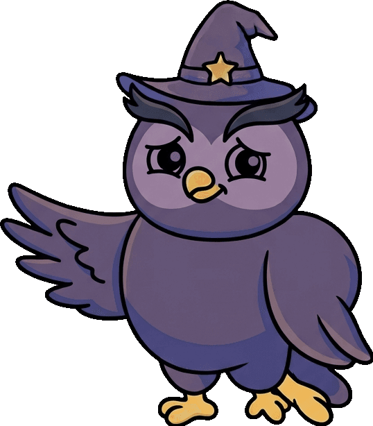 WodWiz owl mascot