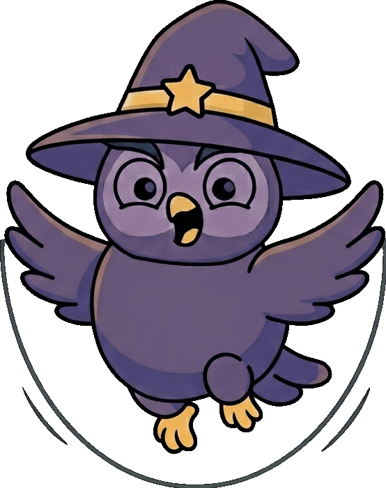 WodWiz owl mascot