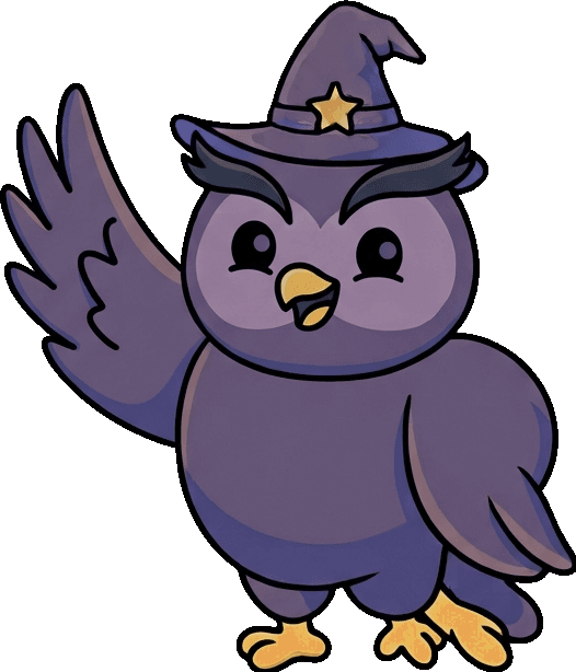 WodWiz owl mascot